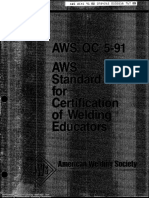 AWS QC5 (1991) Certification of Welding EDucators