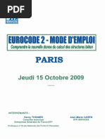 Compr Ednre L Euro Code 2 Par H Thonier