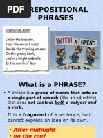 Prepositional Phrases