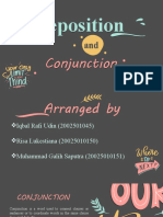 Conjunction and Preposition - Team I