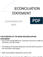 Bank Reconciliation Statement