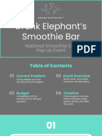 Proposal - Drunk Elephant Smoothie Event