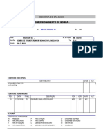 Memorial para Calculo de NPSH - 2018