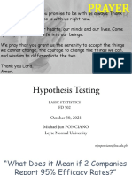 Chapter 5 - Hypothesis Testing Part 1