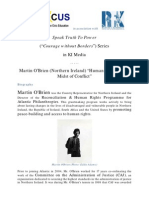 Speak Truth To Power Series in KI-Media - Martin O'Brien (Northern Ireland) "Human Rights in The Midst of Conflict"