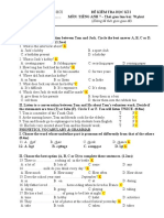 The First End-Term Test-Grade 7