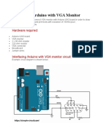 Interfacing Arduino With VGA Monitor