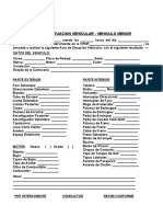 Acta de Situacion Vehicular - Vehiculo Menor Formato