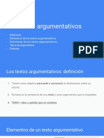 Los Textos Argumentativos