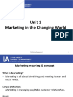 Unit 1 Marketing