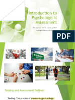 1 Module Introduction To Psychological Assessment