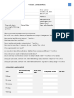 Geriatric Assessment Form