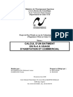 Calcul D'un Batiment en R+5 Usage D'habitation Et Commercial