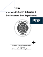 Fire & Life Safety Educator I Performance Test Supplement 