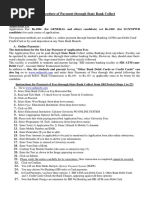 Procedure of Payment Through State Bank Collect