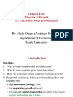 Chapter Four Solow-Swan Model