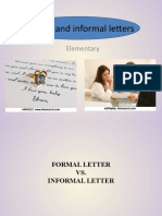 Formal and Informal Letters