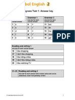 Progress Test Key 1 GE2