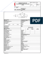 Especificação de Procedimento de Soldagem (EPS) : Junta