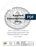 INFO-SHEET # 5 Applied Associations of Data