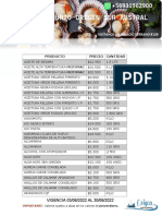 Catalogo Comercializadora Origen Sur Austral Actualizado Junio 2022