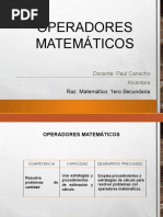 Operadores Matemáticos - PPSM