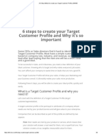 A 6 Step Method To Create Your Target Customer Profile - 20NINE