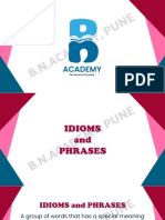 Idioms and Phrasal