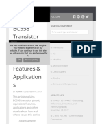 BC558 Transistor Pinout, Equivalent, Uses, Features & Applications - Components