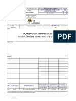 Siemens I/O Hardware Specification: Cooling Gas Compressor