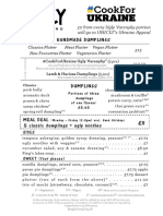 Ugly Dumpling December 2022 Carnaby All in One Menu