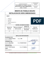 Procedimiento Trabajo Seguro Instalacion de Vidrio Dimensionado FIRMADO