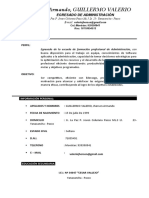 Curriculum Vitae - Jherson Armando Guillermo Valerio