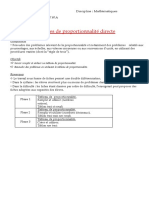 Fiches de Proportionnalité Finale