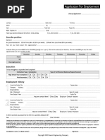 Job Application Form