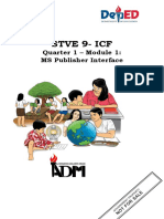 Stve 9-Icf: Quarter 1 - Module 1: MS Publisher Interface