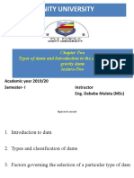 2.1 Types of Dams and Introduction Lecture Two (II)