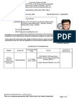 Exam Hall Ticket After Declaration