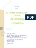 A Paper ON: 5G Mobile Technology