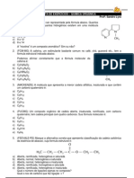 Quimica Organica - Lista de Exercicios 2