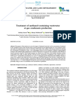 Treatment of Methanol-Containing Wastewater