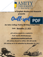 Poetry Writing Competition Poster