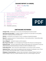 Earthquake Report