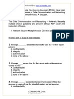 Network Security Multiple Choice Questions and Answers PDF ExamRadar