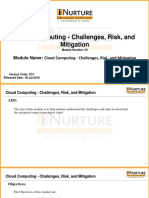 Cloud Computing - Challenges, Risk, and Mitigation: Module Name