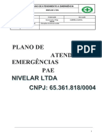 PAE - PLANO DE ATENDIMENTO A EMERGÊNCIAS - NIVELAR LTDA Rev.00