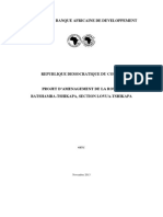 RDC - Projet D Aménagement de La Route Batshamba - Tshikapa-Section Lovua-Tshikapa - Rapport D Évaluation