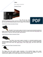 ATX Power Supply Pinout Tables