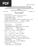 Business Statistics II Model QP 2022