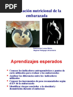 Evaluación Nutricional de La Embarazada